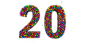 Learn Number 20 on 3d Color Balls | Sparta Halftone Pop Effects (sponsored by preview2effects)
