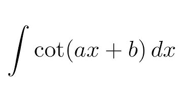 What is the integration of cot(ax +b)? | How to integrate cot(ax +b)? Integration examples