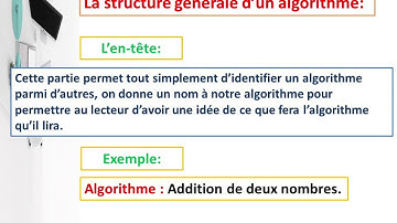 La structure générale d
