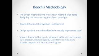 Object Oriented Methodologies