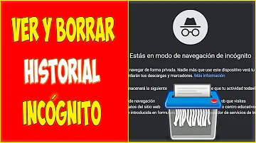 ¿Cómo borrar el historial de la página de incognito?