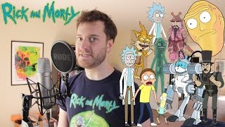 Vignette de la vidéo "10 Rick and Morty Impressions"