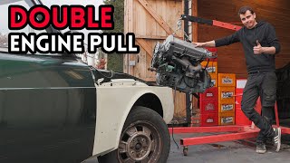 Pulling BOTH Engines Out of My Saab Projects | Saab 900 Classic Revival | Part 10