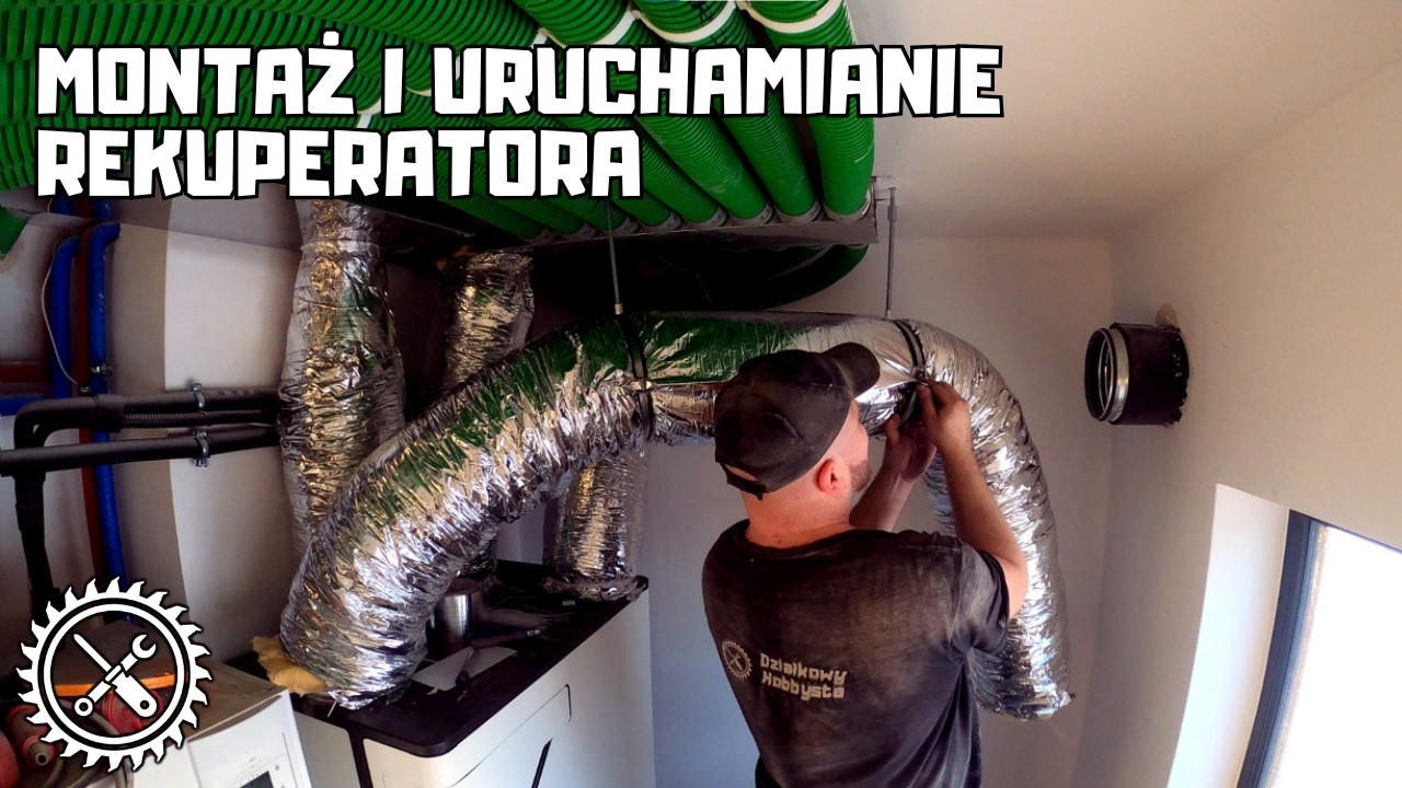 Montaż, podłączenie i uruchamianie rekuperatora Blast 630. Przejścia przez ścianę, anemostaty.