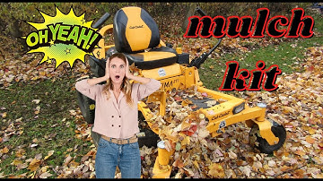 Mulch Kit Review. Cub Cadet Ultima zt1. Is It Worth It??? How to mulch leaves