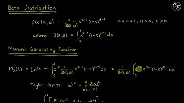 Beta Distribution | Derivation of Mean, Variance & MGF (in English)