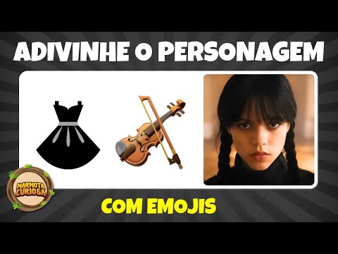 Adivinhe o personagem de Wandinha pelos emojis #wednesday #wandinhanet