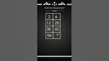Missing number puzzle 🧩 #puzzlechallenge #brainteaser #shorts