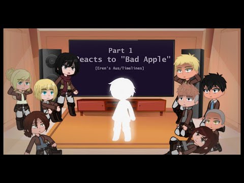 AOT reacts to Bad apple [Eren AU's] (Part 1)