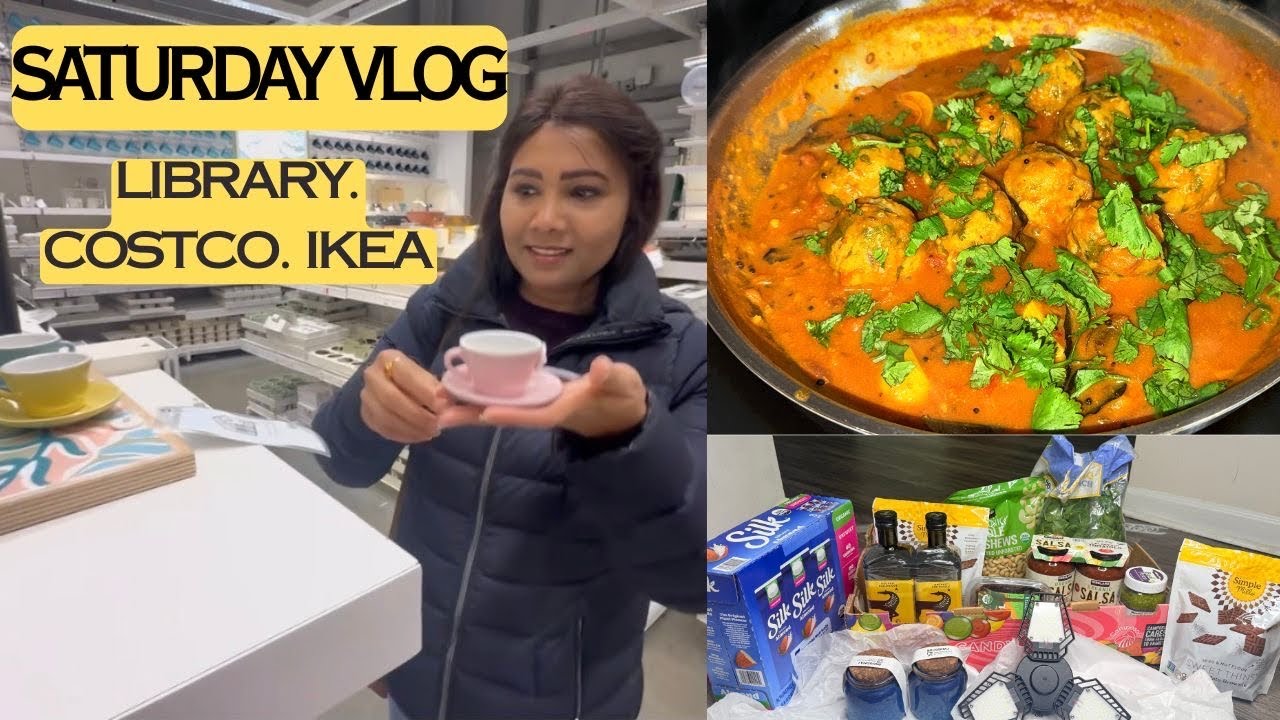 Saturday Family vlog ❤️ | Costco, IKEA  & Library Day