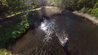 insta360X4 fly casting practice