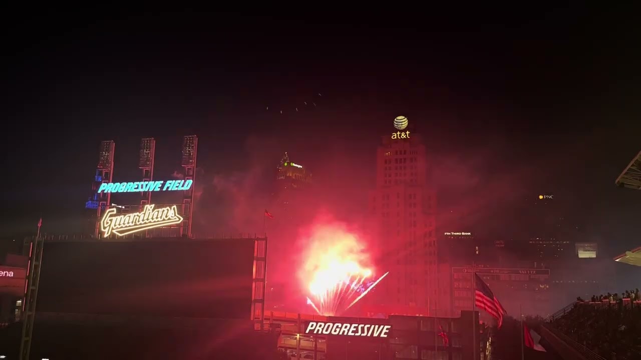 Cleveland guardians “Rock n blast” Fireworks show 7/5/25