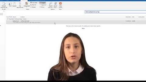Microsoft Outlook 2016 - Flagging Emails