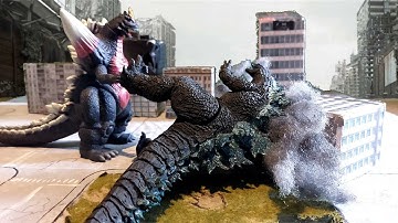 Legendary Godzilla VS Space Godzilla stop motion