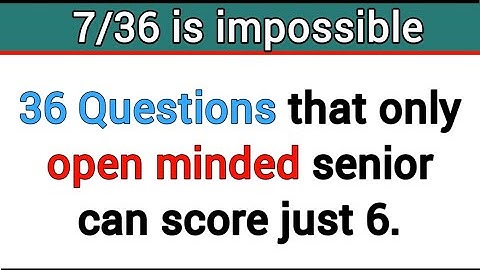 ONLY OPEN MINDED CAN SCORE JUST 6 IN THIS QUIZ. CAN YOU PASS IT? #quiz 249
