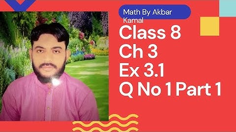 8th Class Math, Numbers System, Ex3.1 Q 1-8th Class Math PEC