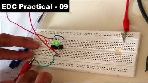 EDC Practical: 9. Build and test MOSFET as a switch by Prof. Omkar S. Vaidya.
