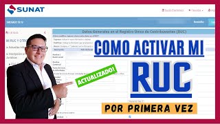 Como Activar El Ruc De Mi Empresa Por Primera Vez  Persona Jurdica  Sunat 2023 Actualizado