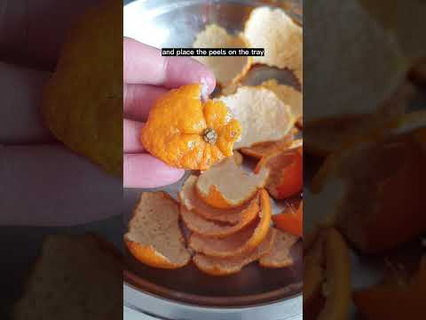 Don't throw out Mandarin orange peels, air dry them