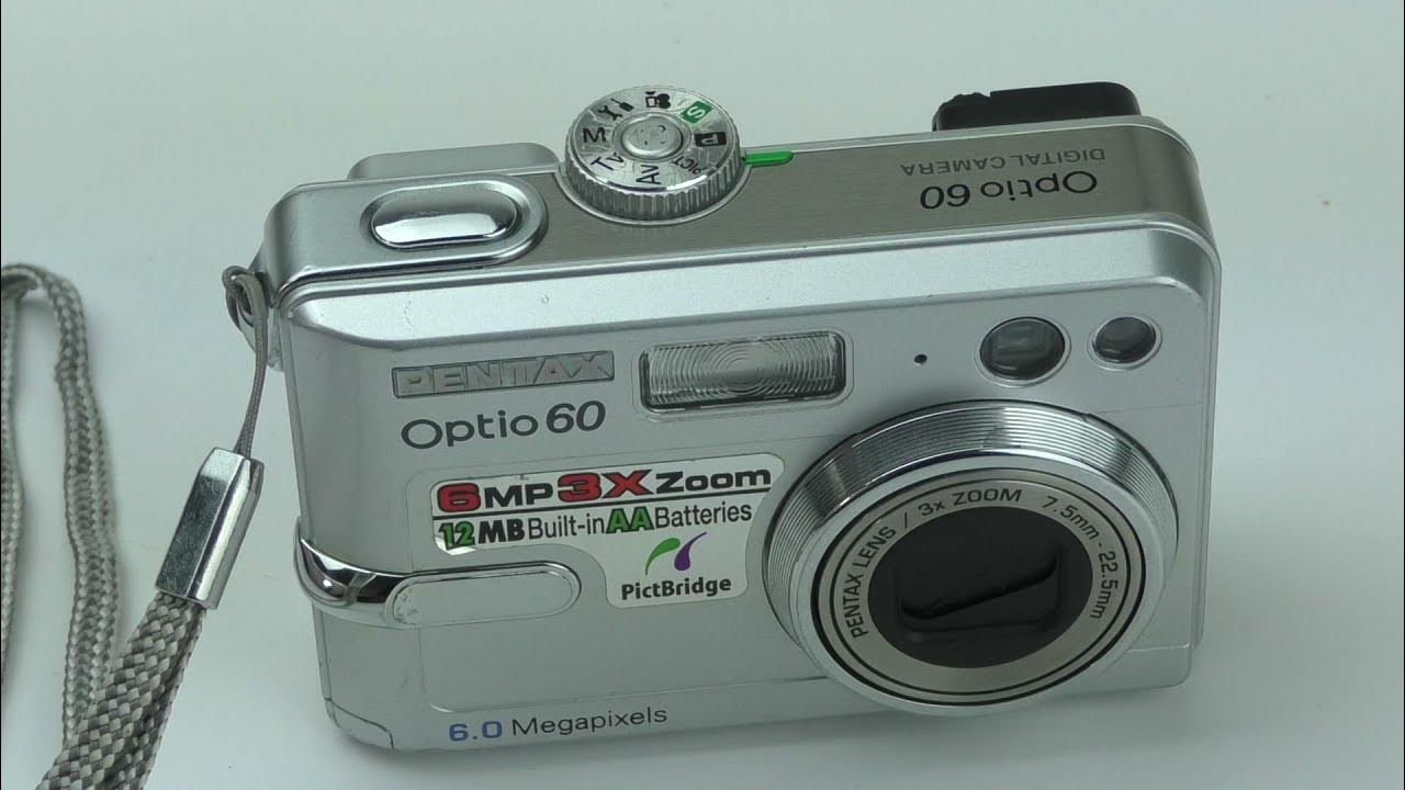 PENTAX DIGITAL CAMERA OPTIO 60 YouTube
