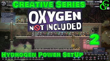Oxygen Not Included  - Creative Series -  Hydrogen Power Setup -  Part 2