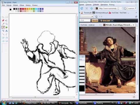 Kopernik Rysunek W Paint Za Pomocą Wyłącznie Ołówka I Gumki Nie Posiadam Tabletu