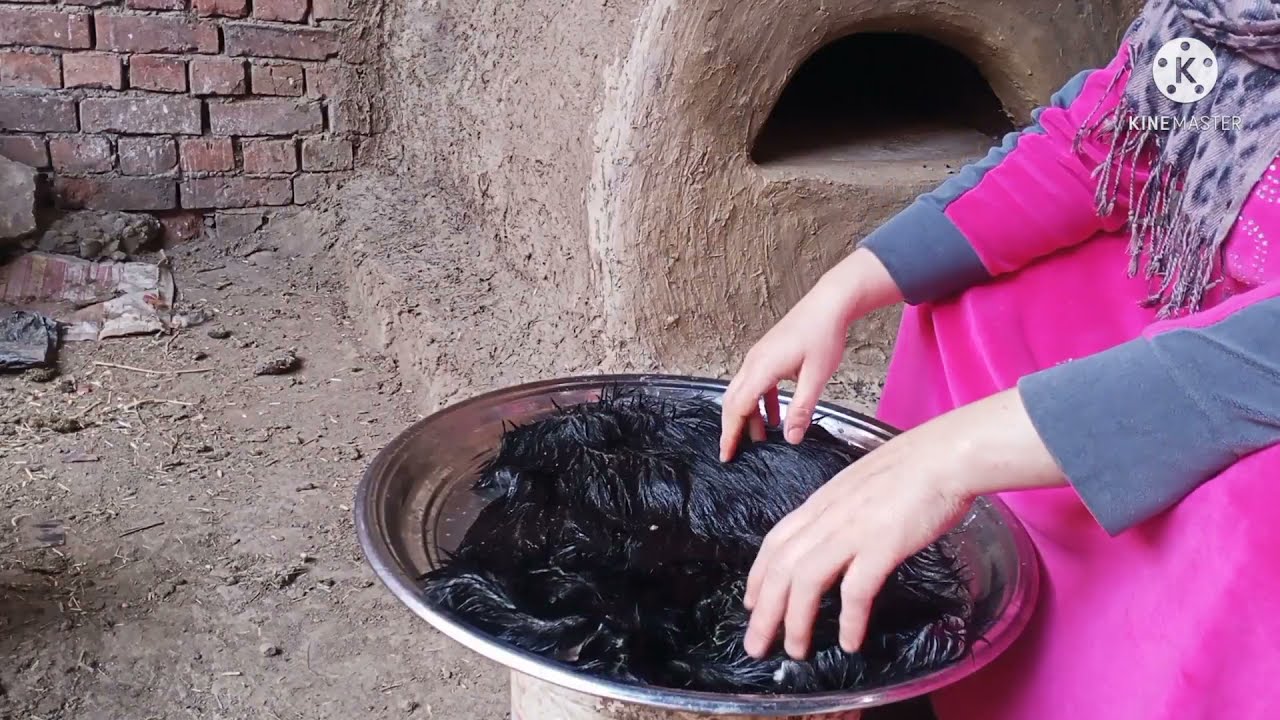 #_خض_القربة ازاى تنظفى جلد القربة من الشعر #_تنظيف_جلد_القربة_من_الشعر