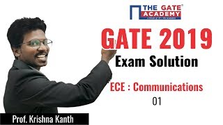 GATE 2019 Answer Key - Video Solutions for ECE | Communication - 01