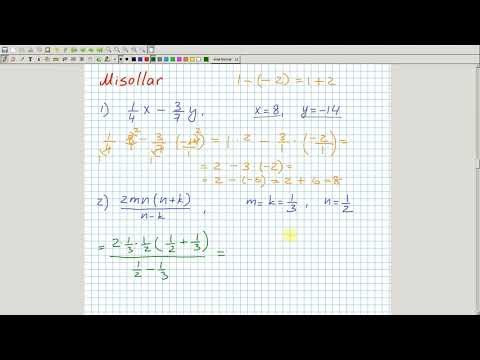 Video: Matematikada algebraik ifodalar nima?