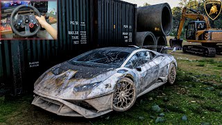 Phục Chế siêu xe Lamborghini Huracán STO bị bỏ rơi - Forza Horizon 5 | Logitech G29.