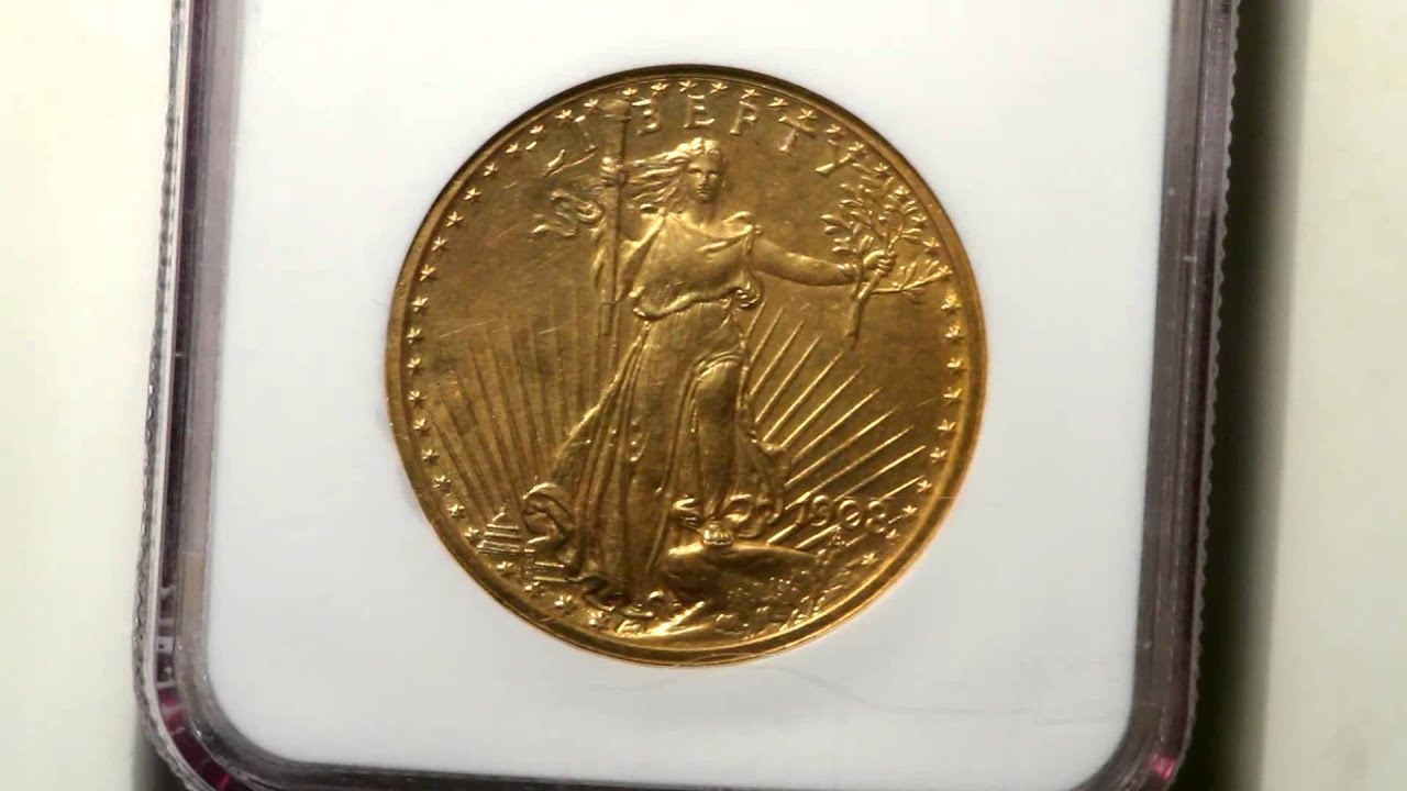 1908 $20 Roman Finish PR65 NGC. Proof Saint-Gaudens Double