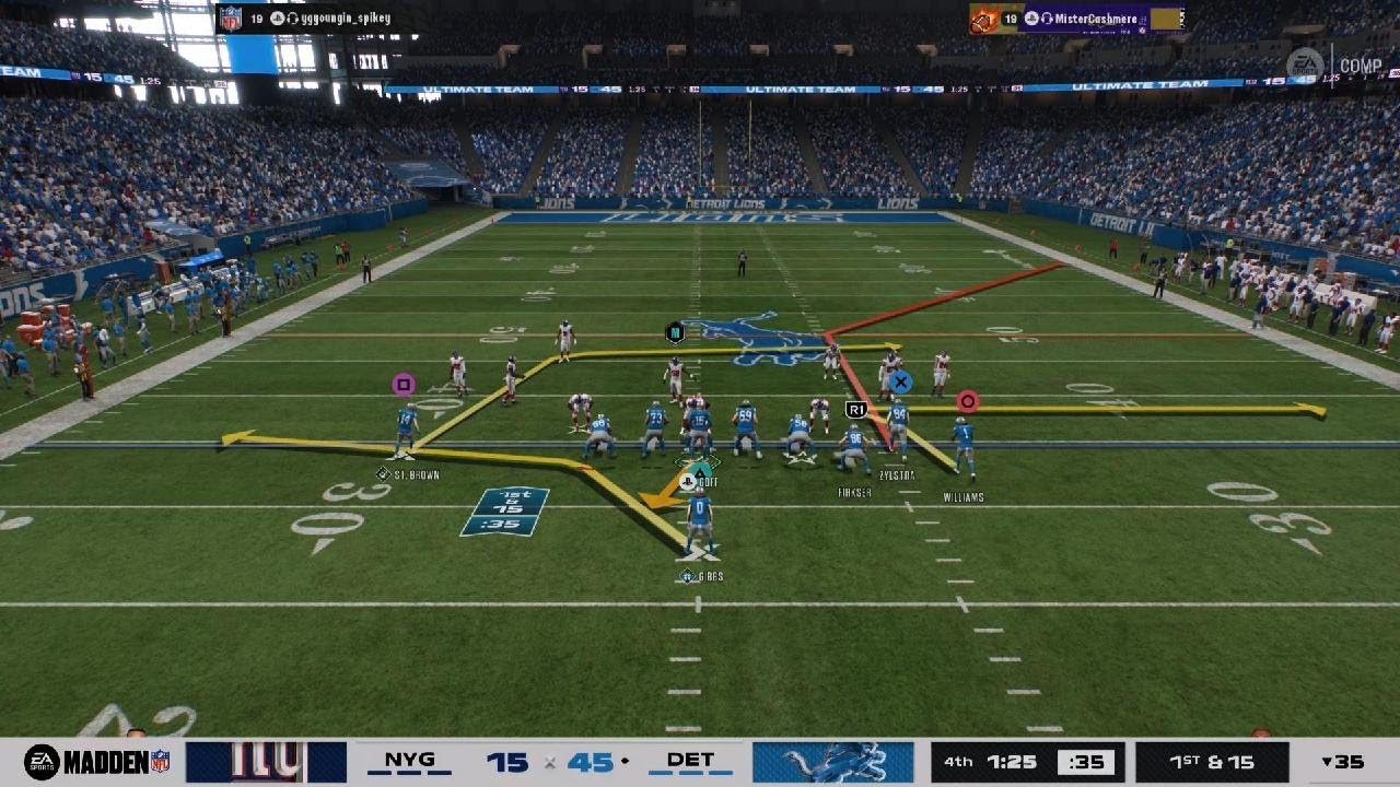 [Madden 26]  Amon-Ra St. Brown Clutch 1 Handed Catch