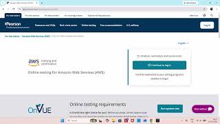 How to Login Onvue AWS Certification | AWS Login Page | PearsonVue