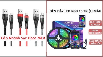 Cáp Sạc Nhanh Hoco ME3 & Đèn Led Dây