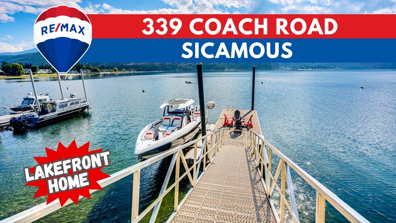 Sicamous Waterfront Home for sale 339 Coach Road, Turnkey Renovated