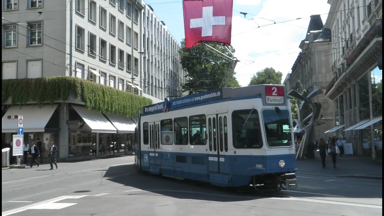 [Zurich] Be 4/6 Mirage+Tram 2000+Be 5/6 Cobra - Paradeplatz - YouTube