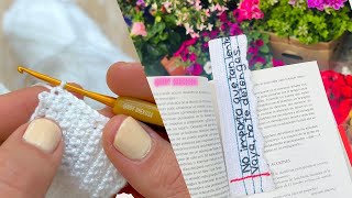 Cómo tejer a #crochet el patrón de marcapáginas daisy simply |para crocheters principiantes ️