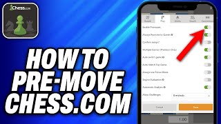 How To Pre move Chess.com - Easy Fix