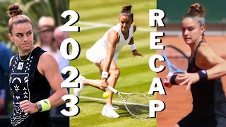 Maria Sakkari 2023 Recap