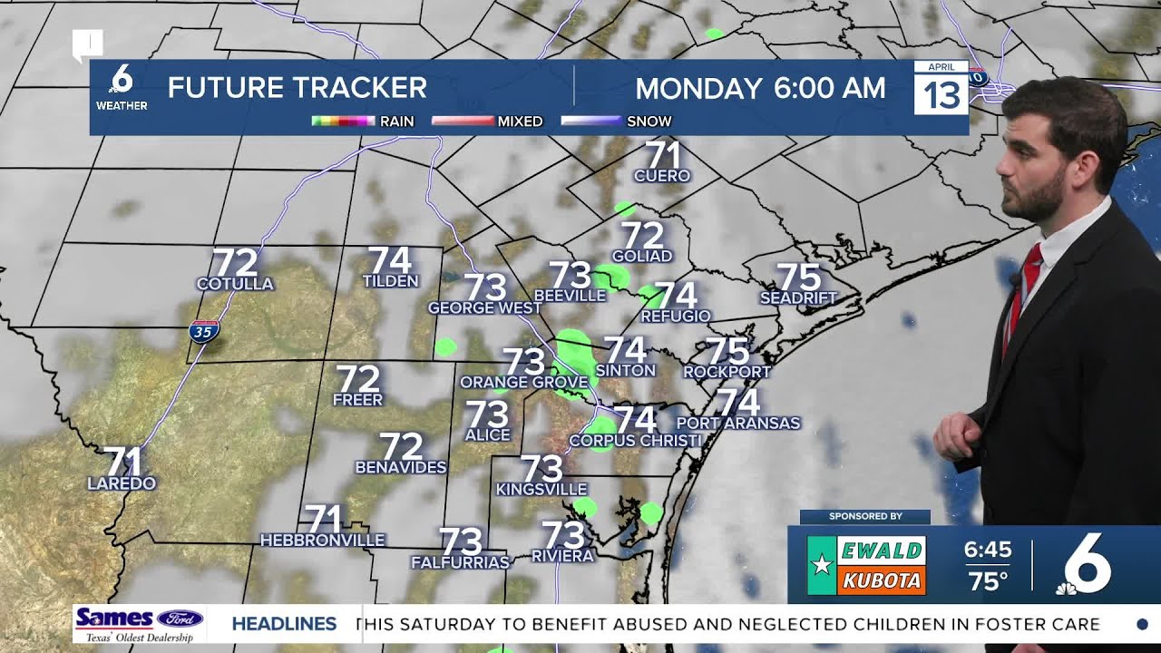 A partly cloudy and breezy Monday afternoon on the way, with more cloud ...