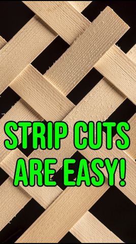 The SECRET to Perfect Strip Cuts 🪵✨ #woodworking #shorts
