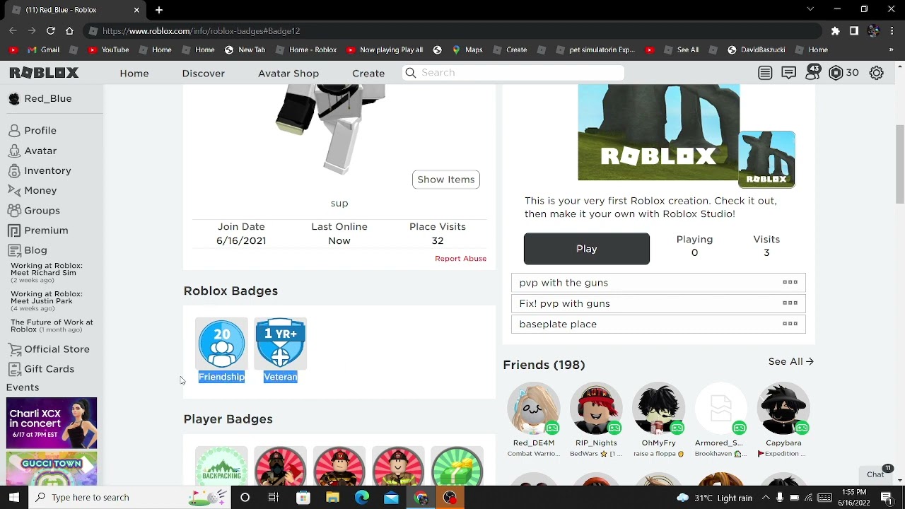I Got 1 Year Veteran Badge In Roblox YouTube 