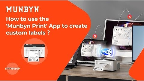 【MUNBYN RealWriter ITPP941AP Support AirPrint】Using “Munbyn Print” App to create custom labels