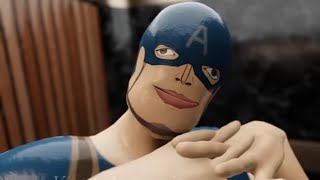 (Captain America fight in elevator) reaction