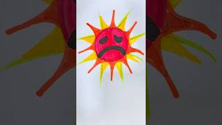 Sad Sprunki mr Sun Drawing Animation RedSun #emoji #art #drawing #animation #sun