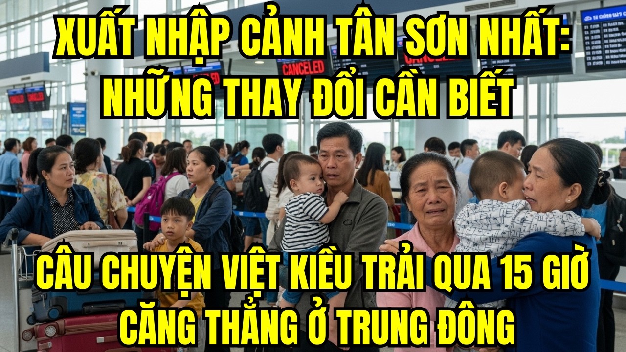 Sân Bay Tân Sơn Nhất 2026 Có Gì Mới? Doanh Nhân Việt Trải Qua 15 Giờ Căng Thẳng Ở Trung Đông