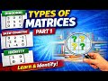 Do you know how many types of matrices exist? 🤔 Let’s start with Part 1!