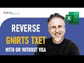 Reverse Text String (Without VBA) Using Formula or With VBA Using StrReverse Function | Mirror Text