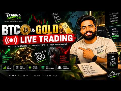 🔴 BTC & GOLD LIVE TRADING | Real-Time Market Analysis & Trade Setups