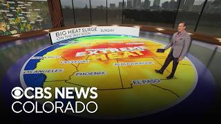 Triple digit heat arrives before rain over the next few days